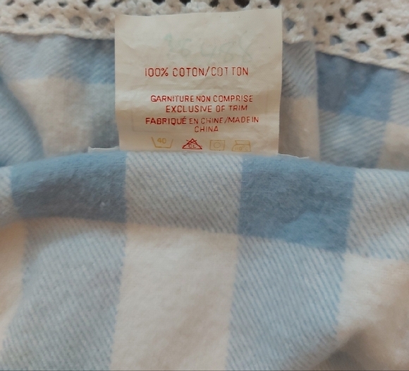 Vintage Sears Blue and White Gingham Pajama Set - Picture 4 of 6